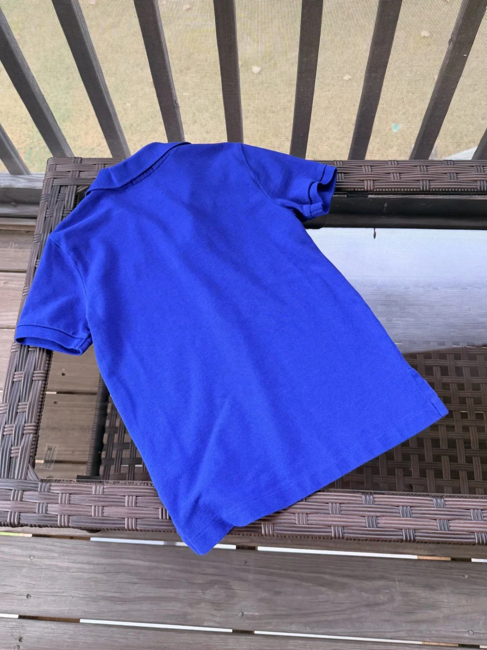 Ralph Lauren Polo Classic Fit Kids Polo Shirt - Royal Blue Size 7